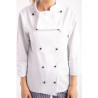 Kuharska jakna Chicago z dolgimi rokavi, bela, velikost M - Whites Chefs Clothing - Fourniresto