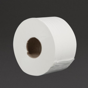 Role papirnatega toaletnega papirja 2-slojni Mini Jumbo 150m - paket 12 - Jantex