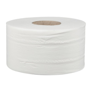 Role papirnatega toaletnega papirja 2-slojni Mini Jumbo 150m - paket 12 - Jantex
