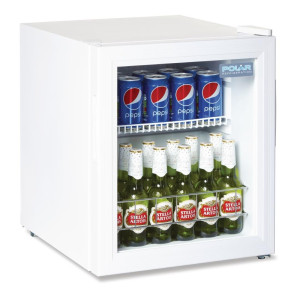 Pozitivna hladilna vitrina za pult, bela serija C - 46L - Polar - Fourniresto
