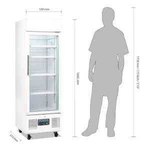 Hladilna vitrina s pozitivno temperaturo, bela, serija G - 218 L - Polar - Fourniresto
