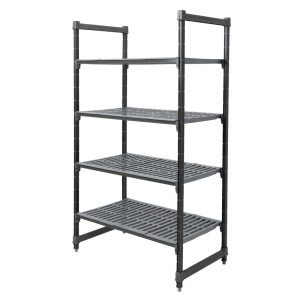 Enota s 4 policami z odprtimi režami - Š 1070 x G 610 mm - Cambro