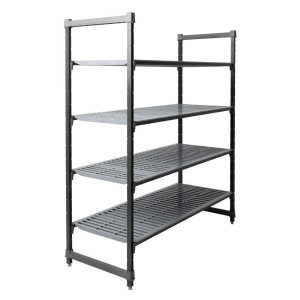 Enota s 4 policami s prosojno mrežo - Š 1525 x G 610 mm - Cambro