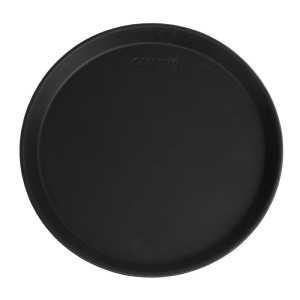 Servirni pladenj iz steklenih vlaken s protizdrsnim premazom Camtread, črne barve, premera 280 mm - Cambro - Fourniresto