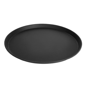 Servirni pladenj iz steklenih vlaken s protizdrsnim premazom Camtread, črne barve, premera 405 mm - Cambro - Fourniresto
