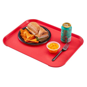 Pravokotni pladenj iz polipropilena za hitro prehrano, rdeč 410mm - Cambro - Fourniresto