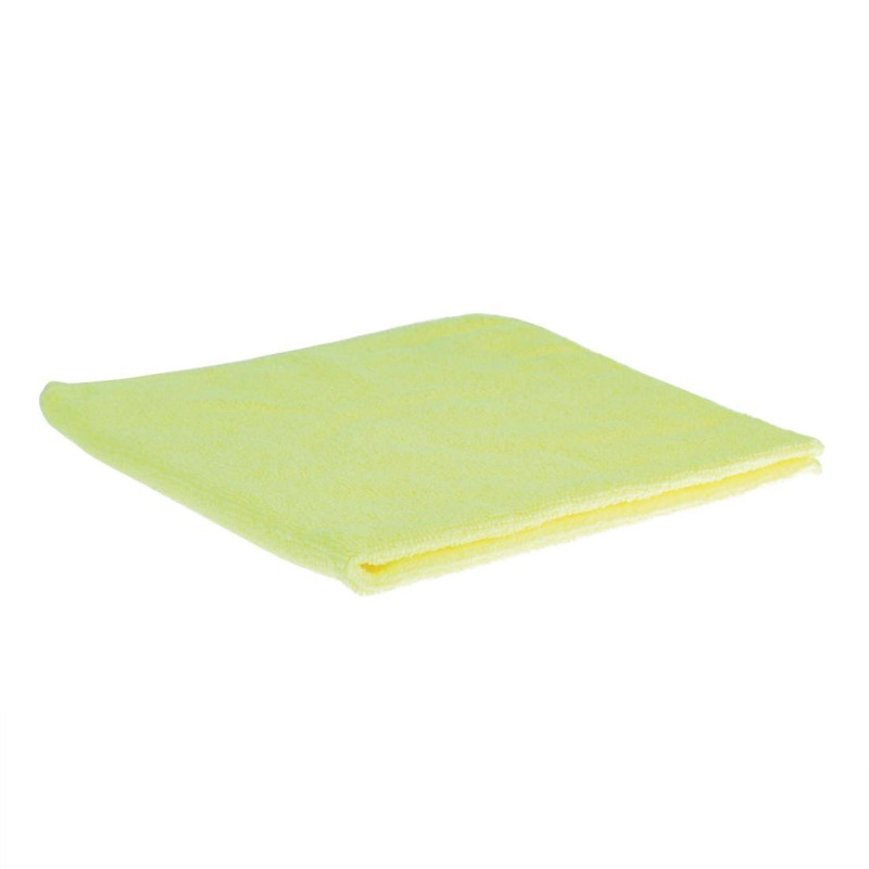 Chiffons Microfibres Jaunes - Lot de 5 - Jantex Chiffons Microfibres Jaunes - Lot de 5 - Jantex