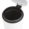 Koš za smeti s pedalom - bela - 5L - Bolero