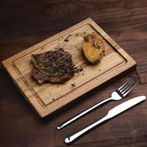 Majhna lesena deska za steak iz akacijevega lesa - Olympia - Fourniresto