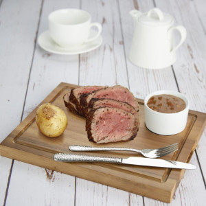Velika lesena deska za steak iz akacijevega lesa - Olympia - Fourniresto