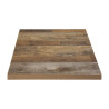 Kvadratna miza s starinskim učinkom lesa - 600 x 600 mm - Bolero