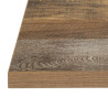 Kvadratna miza s starinskim učinkom lesa - 600 x 600 mm - Bolero