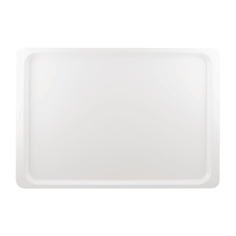 Pladen za strežbo iz poliestra Euronorm 530 x 370mm bel - Roltex - Fourniresto