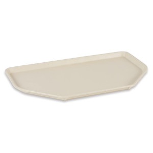 Pladenj za strežbo iz poliestra trapezoidne oblike 500x325mm bež - Roltex - Fourniresto