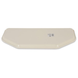 Pladenj za strežbo iz poliestra trapezoidne oblike 500x325mm bež - Roltex - Fourniresto