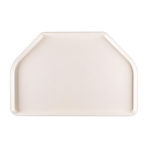 Pladenj za strežbo iz poliestra trapezoidne oblike 500x325mm siv - Roltex - Fourniresto