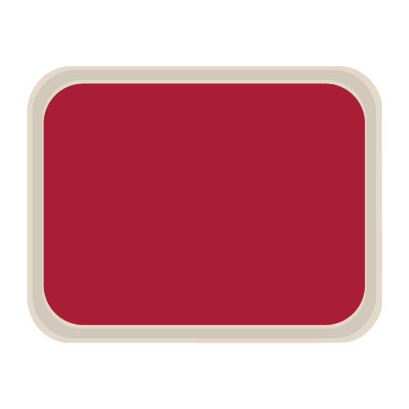 Pladenj za strežbo iz poliestra Standard 470x360mm rdeč - Roltex - Fourniresto