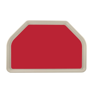 Pladen za serviranje iz poliestra trapezoidne oblike GN 500x325mm rdeče barve - Roltex - Fourniresto