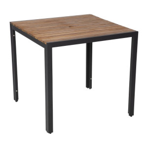 Miza iz jekla in akacije 80 cm - Bolero - Fourniresto