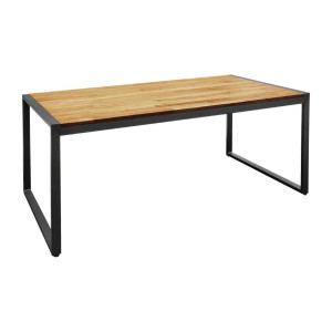 Miza industrijskega stila pravokotne oblike iz jekla in akacije 180 cm - Bolero - Fourniresto