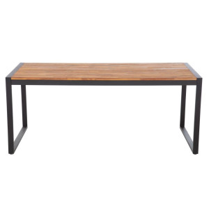 Miza industrijskega stila pravokotne oblike iz jekla in akacije 180 cm - Bolero - Fourniresto