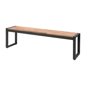 Industrijske klopi iz jekla in akacije 160 cm - Komplet 2 - Bolero - Fourniresto