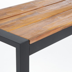 Industrijske klopi iz jekla in akacije 160 cm - Komplet 2 - Bolero - Fourniresto