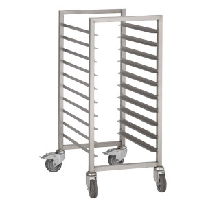 Voziček z drsniki iz nerjavečega jekla 10 nivojev - 600 x 400 mm - Gastro M
