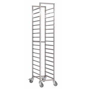 Voziček z drsniki iz nerjavečega jekla - 600x400mm - 18 nivojev - Gastro M