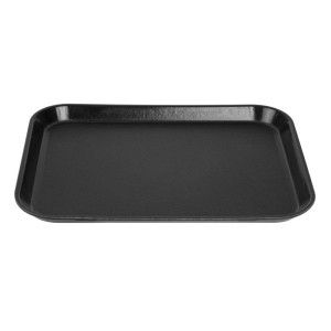 Pravokotni protizdrsni pladenj iz steklenih vlaken EpicTread črne barve 350mm - Cambro - Fourniresto