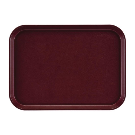 Plateau Rectangulaire Antidérapant en Fibre de Verre EpicTread Bordeaux 350mm - Cambro - Fourniresto Plateau Rectangulaire Antidérapant en Fibre de Verre EpicTread Bordeaux 350mm - Cambro - Fourniresto
