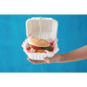Kompostabilne hamburger škatle - L 149 mm - paket 500 - Fiesta Green