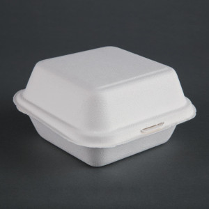 Kompostabilne hamburger škatle - P 153mm - Paket 500 - Fiesta Green