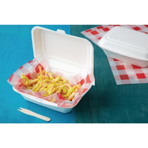 Škatlice s pokrovom iz kompostabilne slame - 500 ml - paket 250 - Fiesta Green