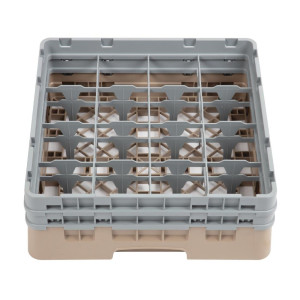 Omarica za kozarce 16 predalov Camrack bež - Š 500 x G 500 mm - Cambro