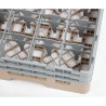Omarica za kozarce 16 predalov Camrack bež - Š 500 x G 500 mm - Cambro