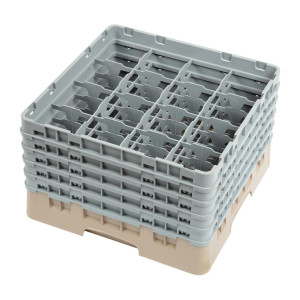 Omarica za kozarce 16 predalov Camrack bež-L 500 x G 500 mm - Cambro