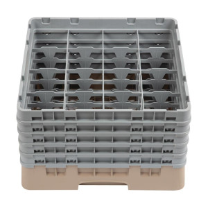 Omarica za kozarce 16 predalov Camrack bež-L 500 x G 500 mm - Cambro