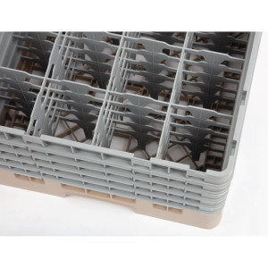 Omarica za kozarce 16 predalov Camrack bež-L 500 x G 500 mm - Cambro