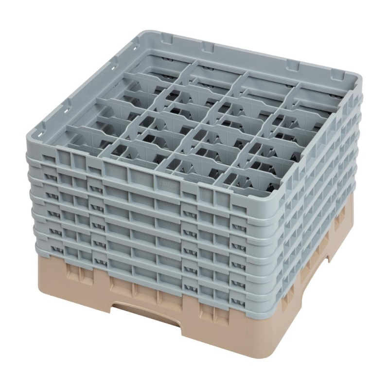 Omarica za kozarce 16 predalov Camrack bež-L 500 x G 500 mm - Cambro