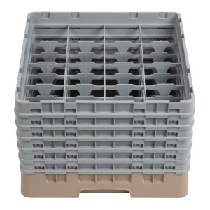 Omarica za kozarce 16 predalov Camrack bež-L 500 x G 500 mm - Cambro