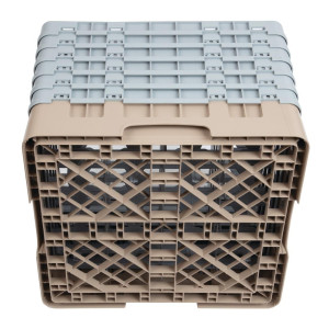 Omarica za kozarce 16 predalov Camrack bež-L 500 x G 500 mm - Cambro