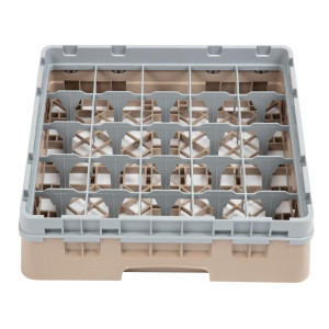 Omarica za kozarce 25 predalov Camrack bež - Š 500 x G 500 mm - Cambro