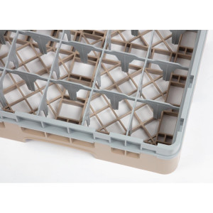 Omarica za kozarce 25 predalov Camrack bež - Š 500 x G 500 mm - Cambro