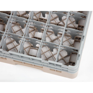 Omarica za kozarce 25 predalov Camrack bež višina-L 500 x P 500mm - Cambro