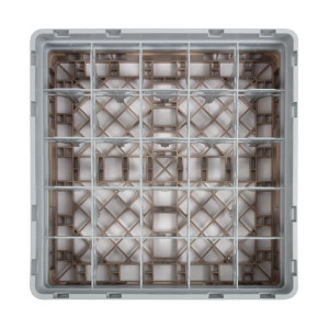 Omarica za kozarce 25 predalov Camrack bež višina-L 500 x P 500mm - Cambro