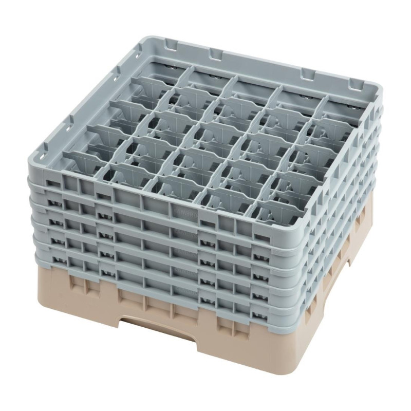 Glass Rack 25 Compartments Camrack Beige-500x 500mm - Cambro Glass Rack 25 Compartments Camrack Beige-500x 500mm - Cambro