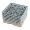 Omarica za kozarce s 25 predelki Camrack bež-500x500mm - Cambro