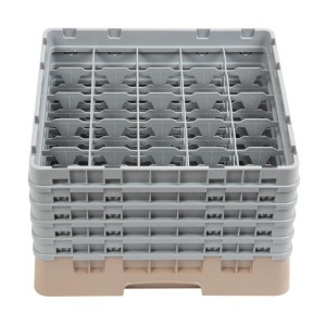 Omarica za kozarce s 25 predelki Camrack bež-500x500mm - Cambro
