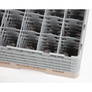 Omarica za kozarce s 25 predelki Camrack bež-500x500mm - Cambro
